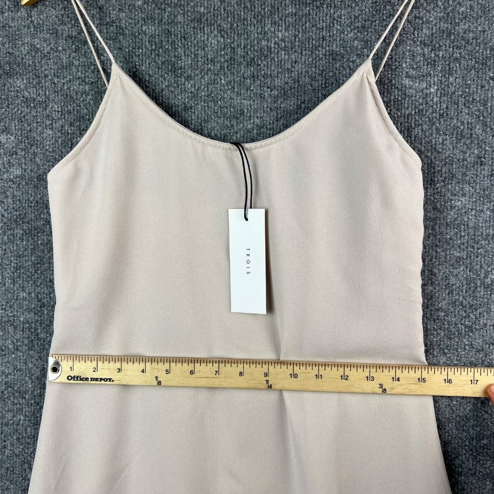 New Trois Slip Dress Beige size 2 - Picture 5 of 10